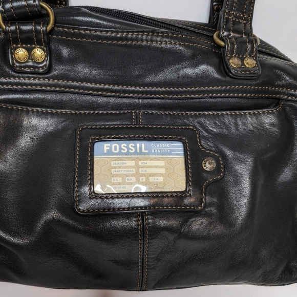 [❌ SOLD] FOSSIL Black Shoulder Purse Handbag - Picture 5 of 15